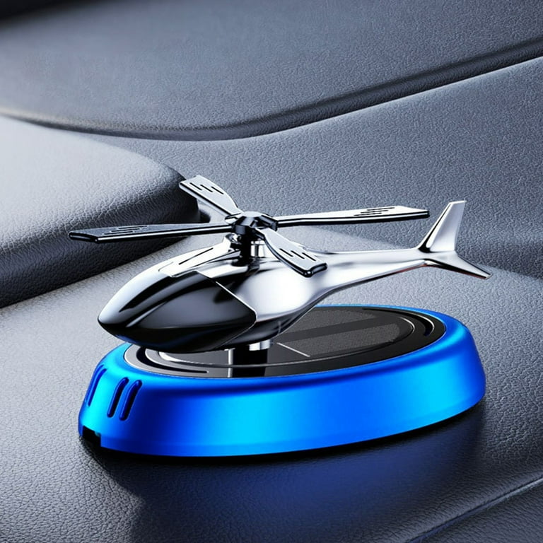 Speedwav Solar Powered Rotating Helicopter Aromacure Furnishing Air Freshener Fresh Aroma Perfume Car Interior Car Flavoring Decoration