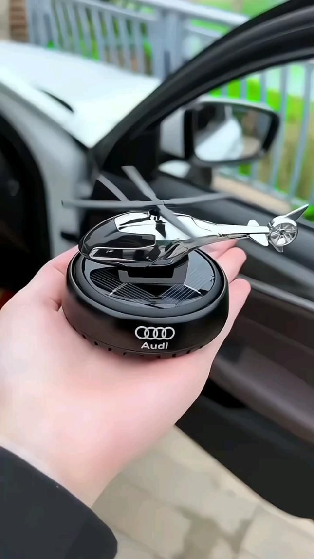 Speedwav Solar Powered Rotating Helicopter Aromacure Furnishing Air Freshener Fresh Aroma Perfume Car Interior Car Flavoring Decoration